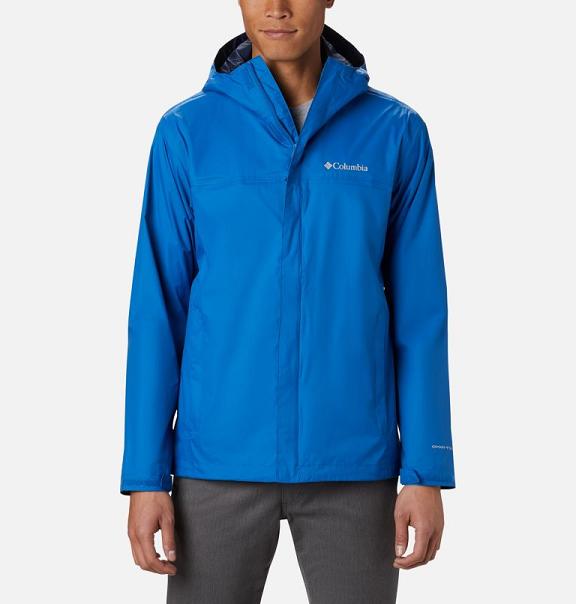 Columbia Watertigh Rain Jacket Blue For Men's NZ5237 New Zealand